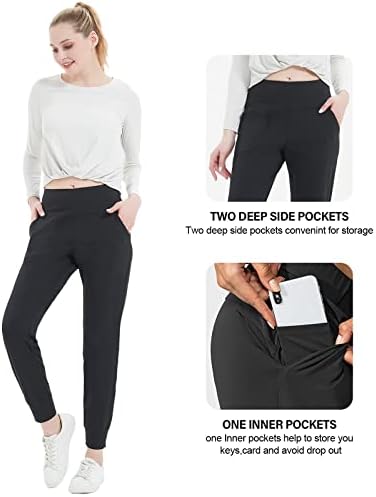 Ostali ženski joggeri hlače lagane trke sa džepovima sa džepovima Atletska konusna casual pantalone za vježbanje, salon