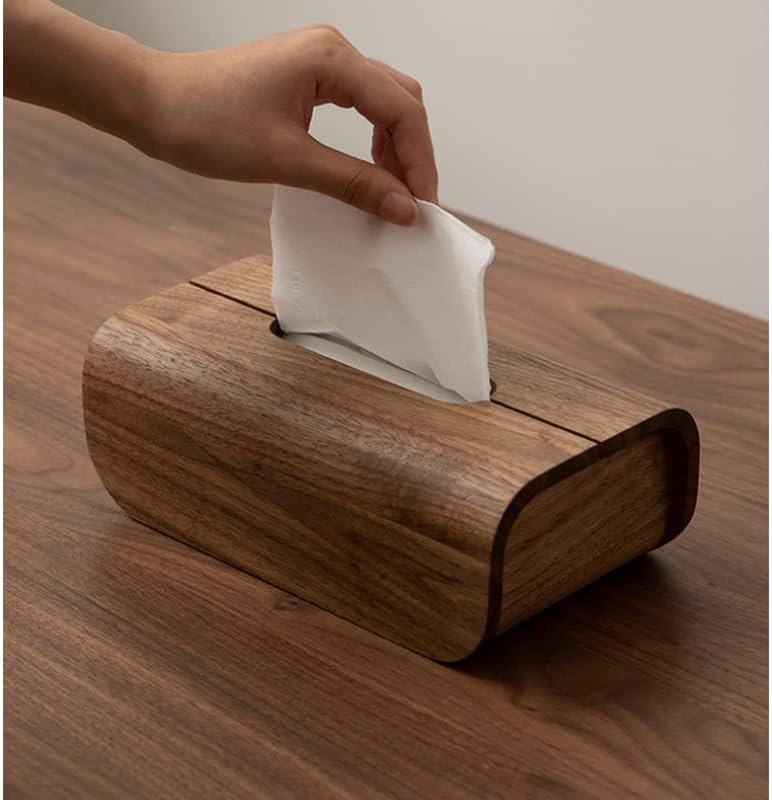 Ylyajy drveni tkivni tkivni kutija za ekstrakciju tipa papirnati ručnik držači salveta Kućni desktop toaletni papir kutije za ubrus
