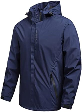 ZDDO muške jakne za mekiše taktičke vjetrootporne planinarenje patentnim zatvaračem niz odvojivi kaputi sa kapuljačom