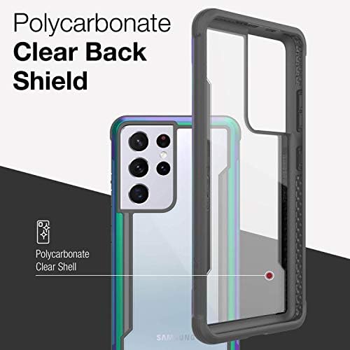 Case Raptic Shield kompatibilan je sa Samsung Galaxy S21 Ultra -Shock-a otporni na vojnu zaštitu, izdržljiv alodizirani aluminijski
