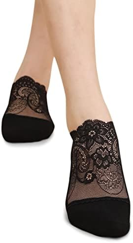Nema prikazivanja čarapa Ženske biserne čipke čarape Prozračne čarape balerine čarape Neki klizne čarape prozirne niske čarape