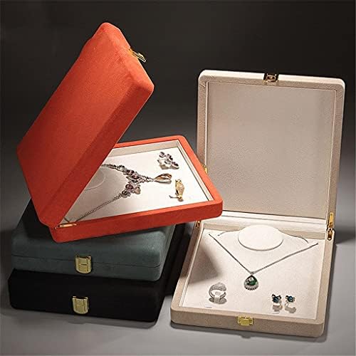 HGVVNM meka nakit kutija sa poklopcem prstena za pohranu Organizator Ogrlica za ogrlica