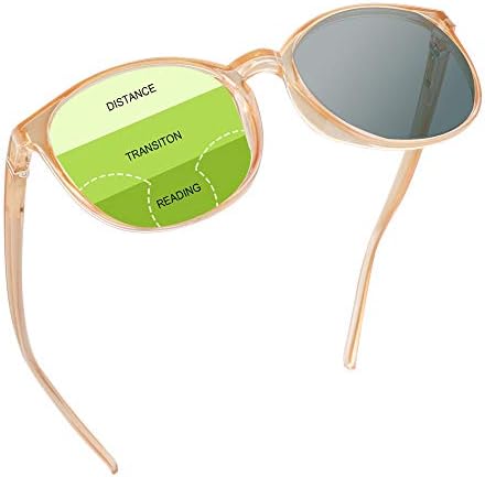 Yein Progressive Multifokalne prezbijske naočale, fotohromične sive sunčane naočale, 0,00 / + 2,50 Uvećanje za muškarce / žene