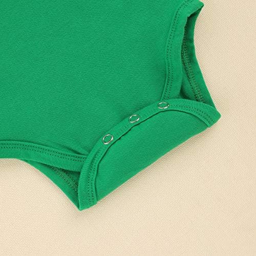 Tuemos Baby Girl St Patrickov dan Outfit Romper Four List Clover suknja 1. Outfit set