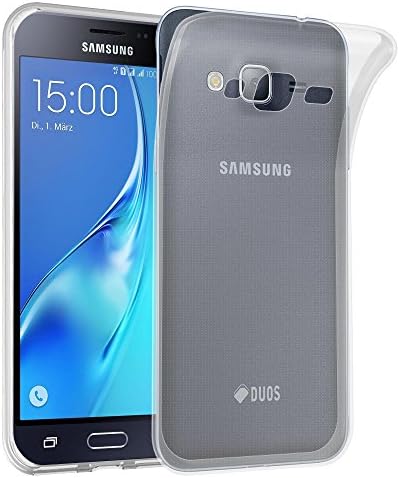 Cadorabo Case kompatibilan sa Samsung Galaxy J3 u potpuno prozirnom - otporan na udarce i ogrebotina TPU silikonska poklopac