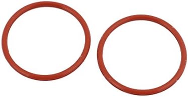 Aexit 50pcs Crvene brtve i O-prstenovi 25mm x 1,5 mm Otpornost na toplinu Nepritporna otporna na naftu NBR nitril guma O prstena O-prstena