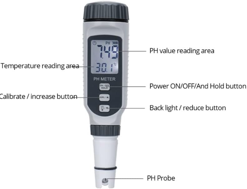 Sawqf Professional olovka PH merač PH prijenosni pH tester za kvalitet vode Acidometar za akvarij Acidimetar Vol