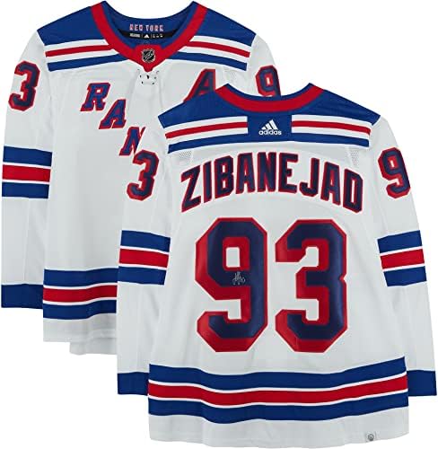 Mika Zibanejad New York Rangers Autographing White Adidas Autentični dres - autogramirani NHL dresovi