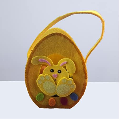 PRETYZOOM Uskršnje poklon torbe sa ručkama Lovely Bunny Rabbit Goody Bag torba Egg Carry Tote Torbe za uskršnju djecu jaja Lovački