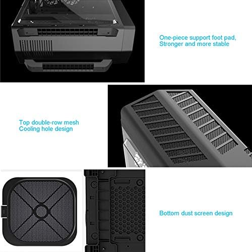 JF-TVQJ computer Case Home Gaming Case ATX-Water Cooling stoni računar Case RGB，prostor za 6 ventilatora za hlađenje-3.0 USB Port