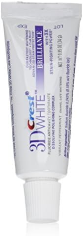 Crest 3d bijela sjajna tehnologija izbjeljivanja plus napredna zaštitna pasta za zube, živopisna paprika, 0,85 unca
