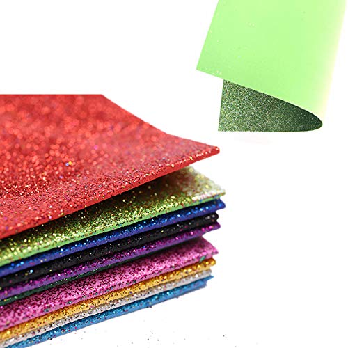 Mecamping A4 Glitter Eva Spužva papirnim pjenama List Faux vinilne kože od tkanine 10-pakovanje za dječje zanatske aktivnosti DIY