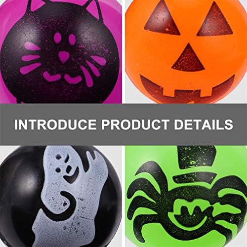 MoBestech 10pcs Halloween odskočne igračke za blagajne Halloween Eyenall balls Glow u tamnom odbojnom loptu Trik ili tretiranje igračaka