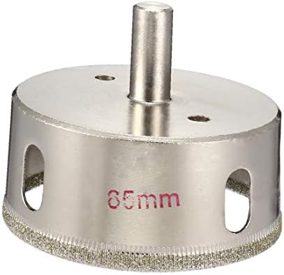 X-DREE 65 mm Dia dijamantske čestice svrdlo za premazivanje vrha rupe za staklo (Agujero de punta de revestimiento de partículas de