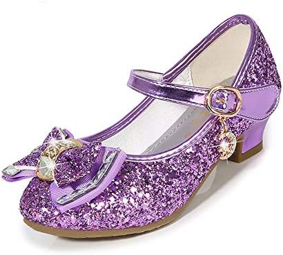TANDEFLY djevojke haljine cipele Mary Jane Vjenčanje Party peta Glitter luk princeza cvijet cipele za dijete Toddler