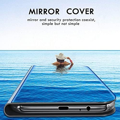 JJenny za Samsung Galaxy A8 Star 2018 Makeup ogledalo telefon slučaj, luksuzno ogledalo dizajn Clear View Smart prozor ekran slučaj