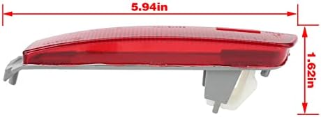 Carbbia Red Lens LED stražnji branik za maglu reflektor kočiona zadnja svjetla za 2013-2018 Nissan Sentra