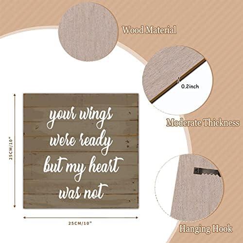 Rustikalni drveni znak Vaša krila bile su spremni staromodni obrtni znak sa izreke citirajući drvene ploče zidni viseći dekor za vešanje