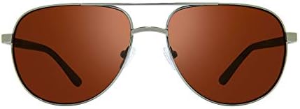 Revo sunčane naočale Conrad: Polarizirani filter sočiva UV, metalni aviatorski okvir, Gunmetal Okvir sa pogonskim objektivom
