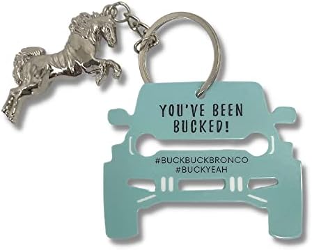 Bili ste izrezani od plastike Buck Buck Bronco oznaka / 30 pakovanje | uljepšavanje privjeska za ključeve / Buck Yeah Bronco oznaka