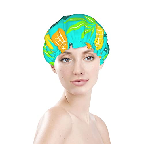 Šarene kape za kupanje od ananasa za djecu za kosu za kosu za višekratnu tušicu za višestruko i elastično tuš kajanje za dugu kosu