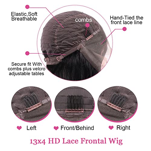 Čipkaste prednje perike 180% gustoće tijelo Wave ljudske kose perike 13x4 HD prozirne čipkaste prednje perike ljudska kosa brazilske