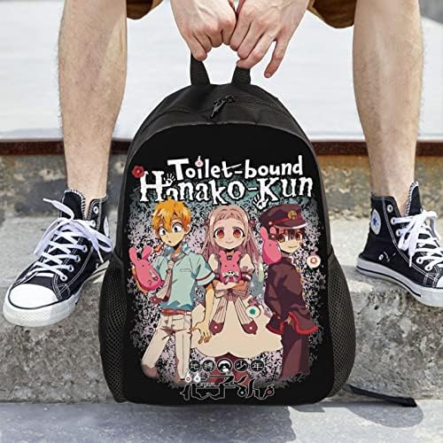 Anime toaletni ruksak-hanako-kun ruksak unisex rucksack jedna strana puni ruksak modni casual putni torbu lagani ruksaci