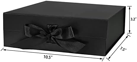 10,5 Velika poklon kutija sa magnetskim poklopcem i vrpcom za majčin dan, Valentinovo, rođendani, mladenki, vjenčanja, uradi i tako