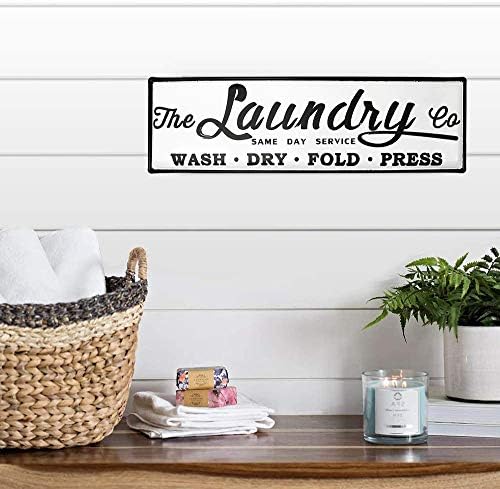 Operite suho presap Pritisnite ENAMEL Praonica za pranje rublja za pranje rublja, vintage Veliki velj zidni dekor, praonica rublja