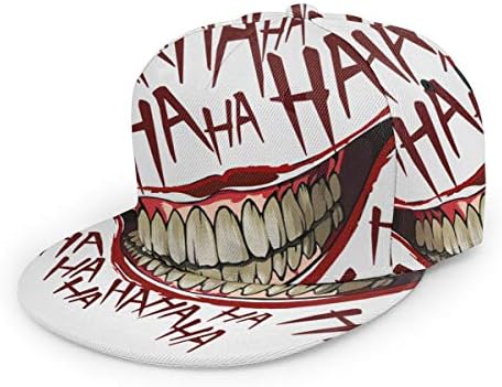 Joker Hahaha uniseks 3D štampa klasična bejzbol kapa Snapback Flat Bill Hip Hop šeširi Crni