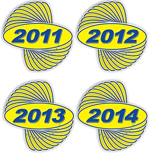 Versa Tags 2011 2013 2013 i 2014 ovalni model godina naljepnice za prodaju prozora s ponosom izrađene u SAD-u svalni model naljepnice