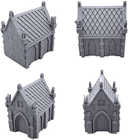EnderToys mauzolej Graveyard Scene, teren krajolik za stol 28mm minijature Wargame, 3D štampane i lakiranje