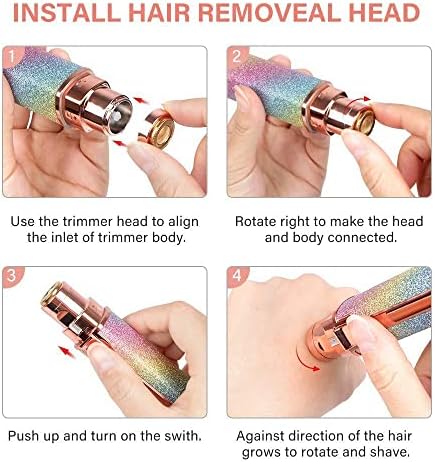 Uklanjanje za kosu za žene Man Električno obrva za uklanjanje brijača za struju, električni britva i bezbolni uklanjanje kose 2 u