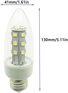 YDJoo E26 LED sijalica 3W kukuruzne sijalice 30W ekvivalentne LED sijalice sa svijećama Daylight White 6000k E26 srednje osnovne LED