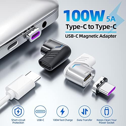 Boxwave adapter za Doogee V10 - magnetosnap PD kutni adapter, magnetski PD kut punjenje uređaja za punjenje Ušteda uređaja za Doogee