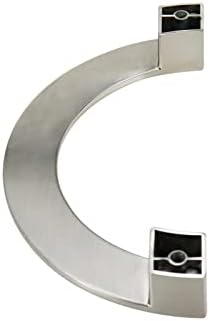 TSNAMAY 5,71 / 145mm ormar vuče polukružne antikne vučne dugme tradicionalne simetrične ručke za vuču hrom ton - 2kom brušeni nikl