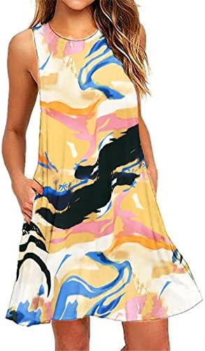 Ženska proljetna i ljetna haljina 2023 plaža cvjetna masirt sundress casuds dress boho tenk haljina