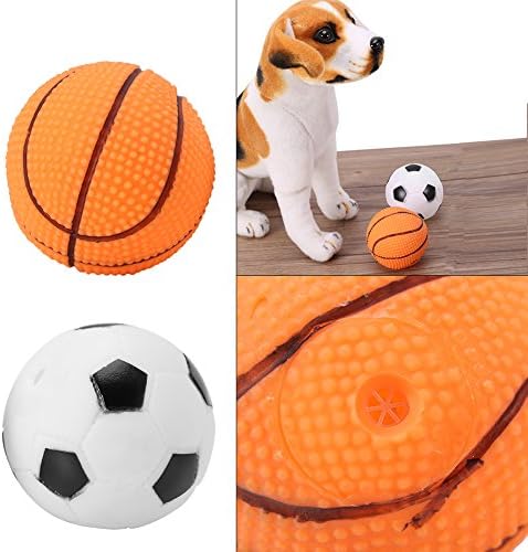 FDIT PET trening za žvakanje zvučne lopte Squeaky Igranje kuglične igračke pse Puppy Trening Sound igračka za pse