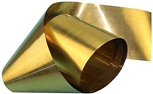 KEKEYANG Mesingana ploča čisti bakarni lim folija Mesingani lim za debljine metalnih zanata 0,3 mm, dugačak 3000 mm / 118. Metalna