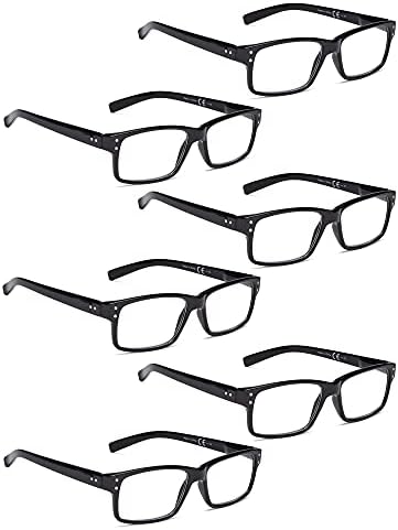 LUR 6 pakovanja klasične naočale za čitanje + 3 pakovanja metalne čaše za čitanje na pola obruča