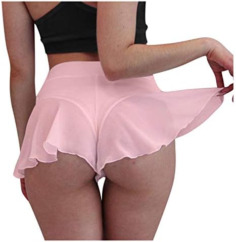 Ruffledl Halts bikini mini visokoske kratke hlače ženske plesne pantalone za plijene ljetne ženske trke kratke hlače