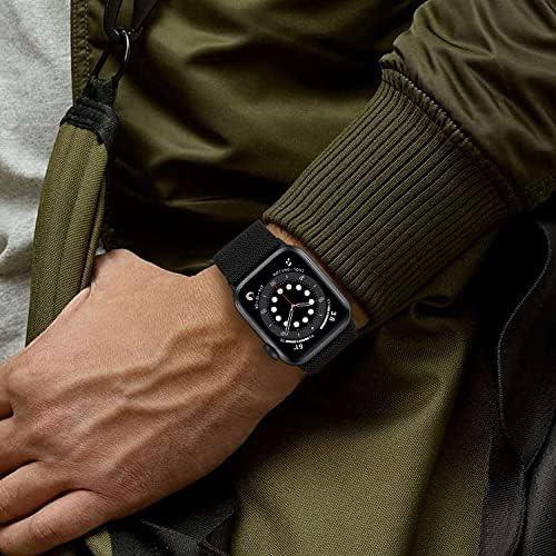 Tasikar Sport Solo petlja Kompatibilan sa Apple Watch Band 38mm 40mm 41mm, elastične pletenice za zamjenu najlona za žene i muškarce,