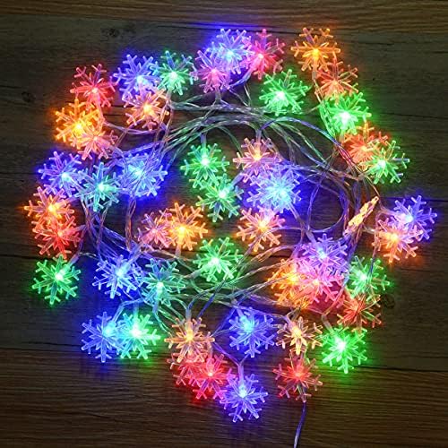 Abkshine 25Ft 50 LED Fairy Lights na baterije, topla bijela i boja koja mijenja Božićna bajkovita svjetla za božićno drvo, spavaću