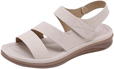 Ljetne sandale za žene Fahion Flat klizanje na udobnim rimskim cipelama otvorene nožne cipele, pune boje casual sandala