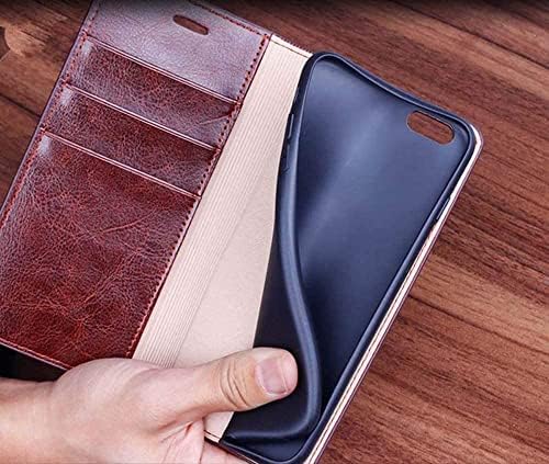 KOSSMA Flip Case za Apple iPhone 12 i iPhone 12 Pro 6.1 Inch, koža Shockproof Folio stalak za telefon Cover novčanik [držač kartice]