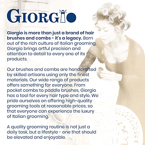 Giorgio G41 Dvostruki zub Mali džepni džep, fini / širok češalj zuba za kosu, bradu i brkove, grubo / fino oblikovanje za stisak kose