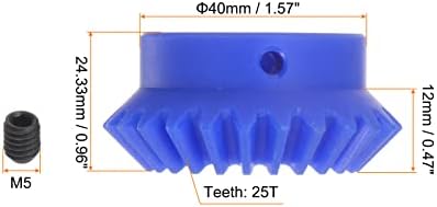 HARFINGTON 2.0 modul 20 zuba 12mm unutrašnja rupa plastični Konusni zupčanik sa ključem