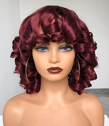 ANNIVIA-X kratke Afro kovrčave perike sa šiškama za žene Kinky kovrdžava kosa perika velika odskočna pahuljasta kovrdžava perika