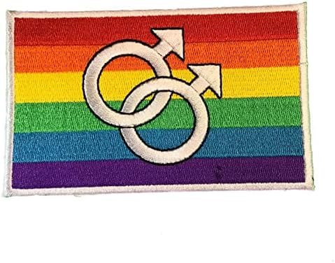 LGBT gej muškarci zastava vezene zakrpe za grločaste