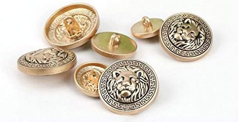 10pcs tipke za odjeću - modna lavska glava gumb za šivanje okruglih oblika metalna dugmeta za muškarce Žene Blazer, kaput, uniforma,